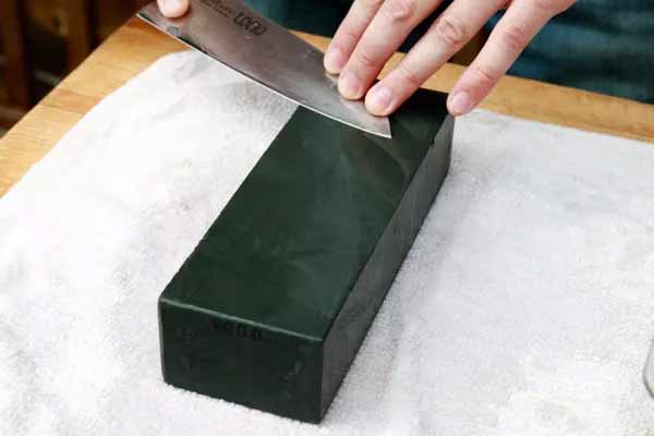 Sharpening Knife on a Whetstone with Master Sushi Chef Hiro Terada