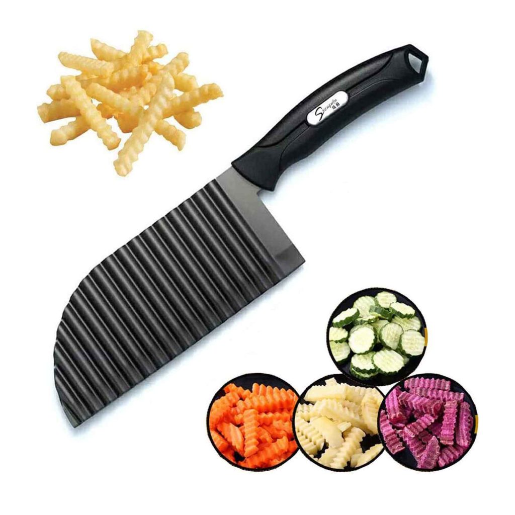 How Most of People Cut the Waffle Fries